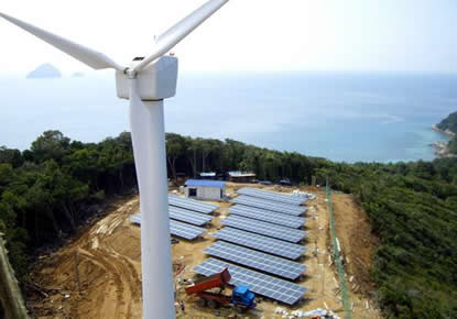 Hybrid Energy, Solar and Wind 